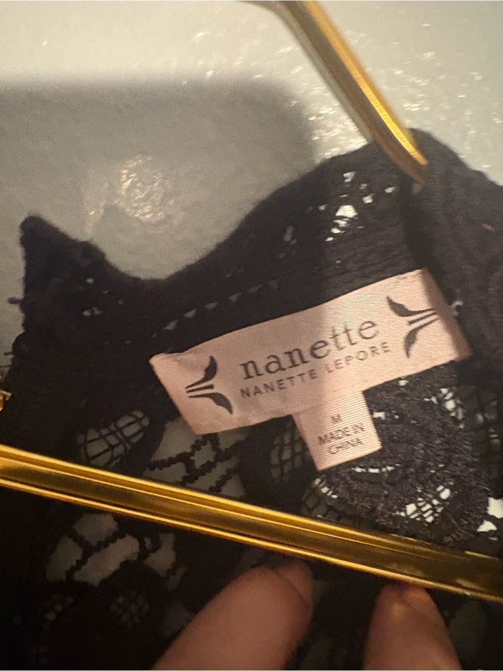 Nanette Lepore Black Floral Lace Camisole Tank - Picture 9 of 9